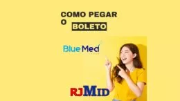 Como pegar o boleto da Blue Med